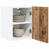 vidaXL Armadio pensile 2 pcs Legno Antico e Bianco 30 x 31 x 40 cm