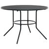 vidaXL Tavolo Patio Rotondo Antracite &Oslash;110x72,5 cm Acciaio Verniciato
