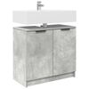 vidaXL Mobile da Bagno con porta Grigio cemento 64,5 x 33,5 x 59 cm