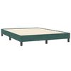 vidaXL Giroletto senza Materasso Verde Scuro 160x210 cm in Velluto