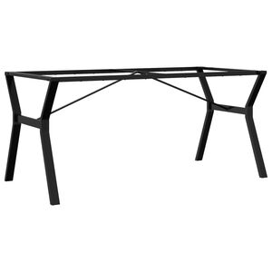 vidaXL Telaio Gambe a Y per Tavolo da Pranzo 160x80x73 cm in Acciaio