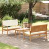 vidaXL Set Divano da Giardino 3 pcs Marrone 120 x 65,5 x 79 cm