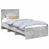 vidaXL Struttura del letto Grigio Cemento 100 x 200 cm