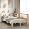 vidaXL Letto Libreria senza Materasso 120x200cm Legno Massello di Pino