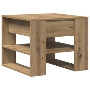 vidaXL Tavolino Salotto Rovere Artigianale 55,5x55x45 cm in Truciolato