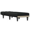 vidaXL Chaise Longue in Tessuto Nero