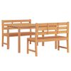 vidaXL Set da Pranzo per Giardino 3 pz in Legno Massello di Teak