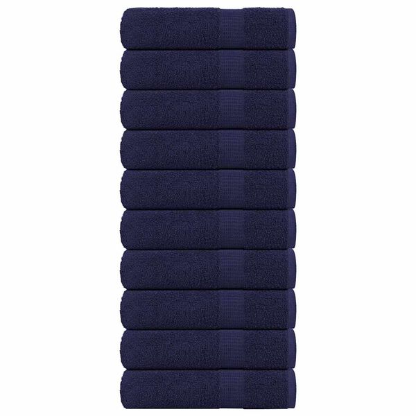 vidaXL Asciugamani FROGN 10 pz Blu Navy 50x100 cm 360 g/m&sup2;