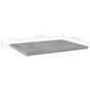 vidaXL Ripiani per Libreria 4pz Grigio Cemento 40x30x1,5cm Multistrato