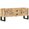 vidaXL Mobile Porta TV 110x30x45 cm in Legno Massello di Mango Grezzo