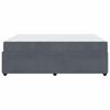 vidaXL Struttura del letto Grigio scuro 160 x 200 cm Tessuto