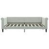 vidaXL Divano Letto con Letto Estraibile Grigio Chiaro 90x190 Velluto