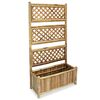 vidaXL Letto Rialzato da Giardino con Graticcio in Bamb&ugrave; 70 cm