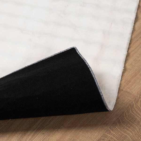 vidaXL Tappeti per area Quadrato HUARTE Crema 120 x 120 cm Poliestere