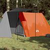 vidaXL Tenda da Campeggio 3 Persone Grigio e Arancione Impermeabile