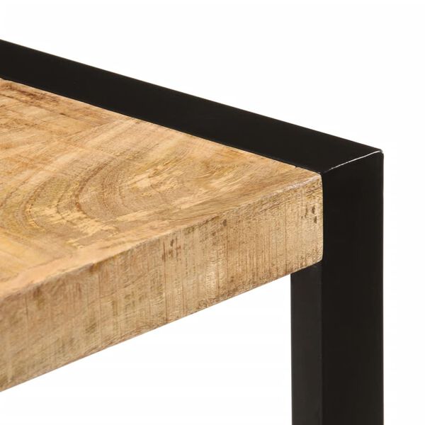 vidaXL Tavolo da Pranzo 120x55x76 cm in Legno Massello di Mango Grezzo