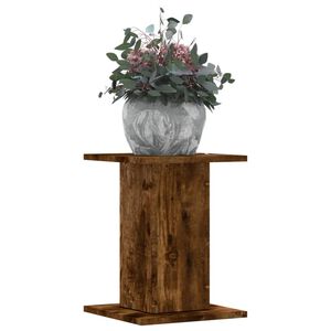 vidaXL Supporti per Piante 2 pz Rovere Fumo 30x30x40 cm in Truciolato