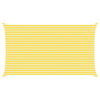 vidaXL Vela da ombra solare Giallo e Bianco 7 x 4 m