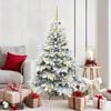vidaXL Albero di Natale artificiale con 150 LED Bianco 150 cm PE e PVC