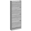 vidaXL Scarpiera Grigio Sonoma 59x17x150 cm in Legno Multistrato