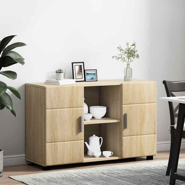 vidaXL Credenza con porta FLORIN Rovere Sonoma 88,5 x 30,5 x 55,5 cm