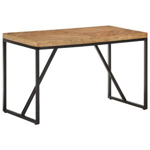 vidaXL Tavolo da Pranzo 120x60x76 cm Legno Massello di Acacia e Mango