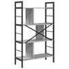 vidaXL Libreria Grigio Sonoma 75 x 30 x 123,5 cm Legno multistrato