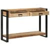 vidaXL Tavolo consolle con cassetto Marrone Legno di mango massello