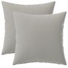 vidaXL Federa 2 pcs HEERLEN Grigio 40 x 40 cm Poliestere