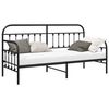 vidaXL Struttura per letto di giorno Nero 80 x 200 cm