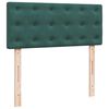 vidaXL Pouf Letto con Materasso e LED Verde Scuro 120x190cm in Velluto