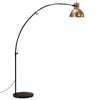 vidaXL Lampada da Terra 25 W Ottone Anticato 150 cm E27