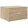 vidaXL Scrivania Rovere Sonoma 131,5 x 50 x 106,5 cm Legno multistrato