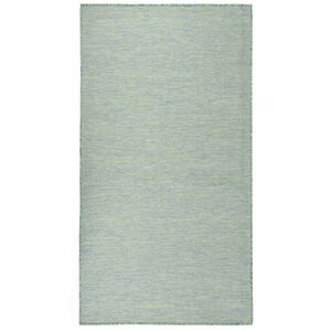 vidaXL Tappeto da Esterni a Tessitura Piatta 80x150 cm Turchese