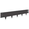 vidaXL Bordura per Prato 20 pz 100 x 20 cm Acciaio Nero