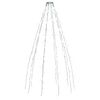 vidaXL Rete di Luce per Albero di Natale 150 LED Bianco Freddo 150 cm