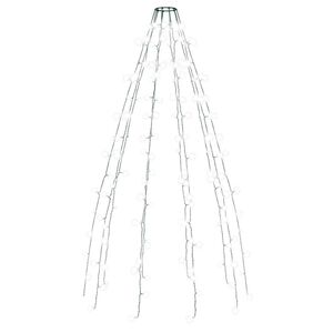 vidaXL Rete di Luce per Albero di Natale 150 LED Bianco Freddo 150 cm