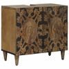 vidaXL Armadio per Lavabo da Bagno con porta Marrone 62 x 33 x 58 cm