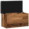 vidaXL Panca Portaoggetti Legno Antico 82x42x45 cm Legno Multistrato