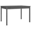 vidaXL Set da Pranzo per Giardino 4pz Grigio in Legno Massello di Pino