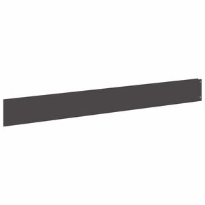 vidaXL Bordura per Prato 10 pz 100 x 12 cm Acciaio Nero