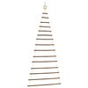 vidaXL Albero di Natale sospeso con stella superiore 100x210 cm Ramo naturale