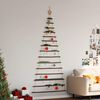 vidaXL Albero di Natale sospeso con stella superiore 100x210 cm Ramo naturale