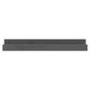 vidaXL Mensole da Parete 2 pz Grigio 80x12x9cm Legno Massello di Pino