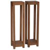 vidaXL Supporto per piante 2 pz Naturale 25 x 25 x 100 cm