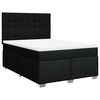 vidaXL Giroletto a Molle con Materasso Nero 160x200 cm in Tessuto