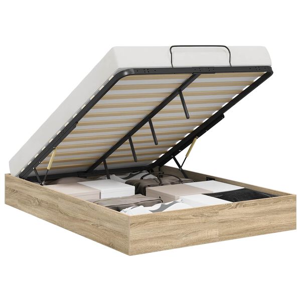 vidaXL Letto ottomano Rovere Sonoma 193 x 120 x 25 cm