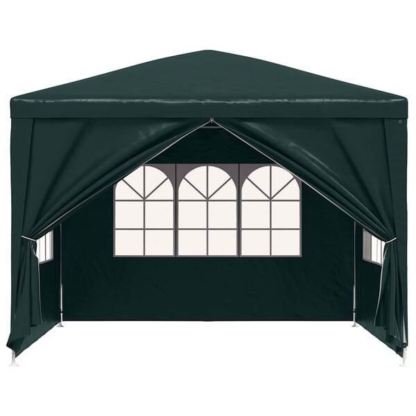 vidaXL Tenda per Feste 3x3 m Verde