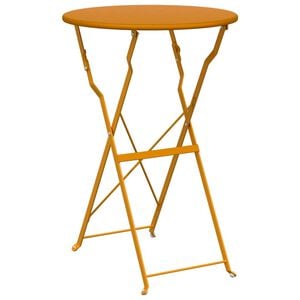 vidaXL Tavolo da bistrot Senape &Oslash; 50 x 71 cm