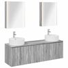 vidaXL Set di Armadi da Bagno 5 pz Sonoma grigio Legno ingegnerizzato